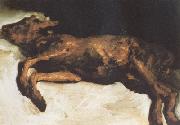 Vincent Van Gogh New-Born Calf Lying on Straw (nn04) oil painting artist